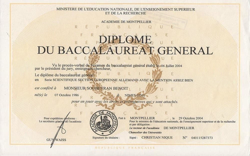 Diploma Baccalaureat
